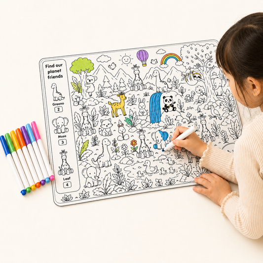 Reusable Coloring Playmat