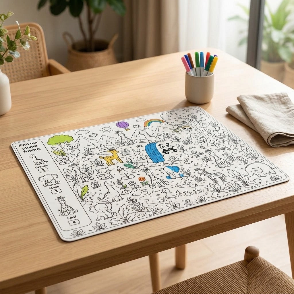Reusable Coloring Playmat